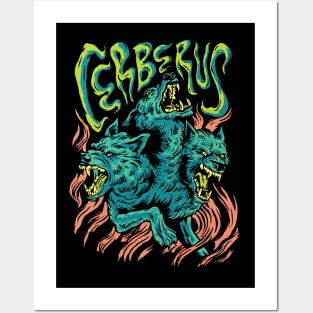 Cerberus Unleashed | Guardian of the Underworld | MyThocoMix Posters and Art